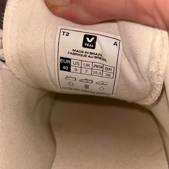 VEJA Recife Logo Chromefree Leather Extra White Platine Sneakers Size 9 - Picture 11 of 16